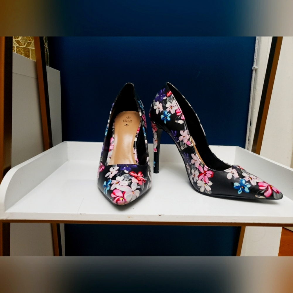 Call it spring floral heels